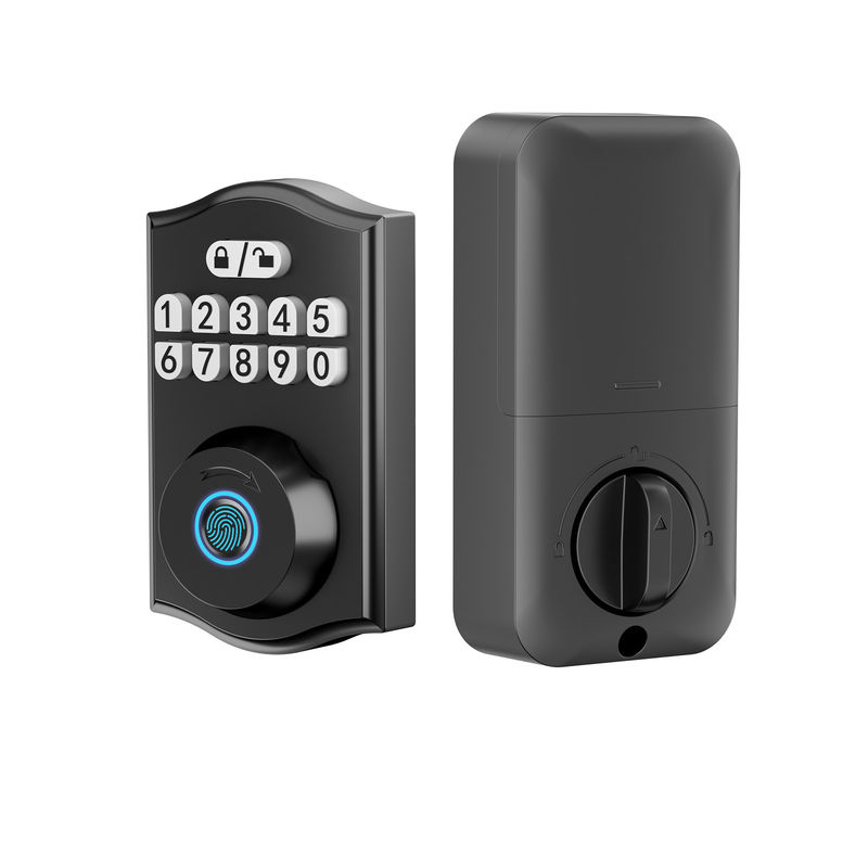 Serratura Smart Door, Serratura di porta senza chiave, Serratura di porta con impronte digitali, Serratura a tastiera a due chiavi, Serrature intelligenti per la porta d'ingresso