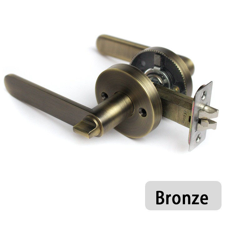 KZ01 Lega di zinco pesante tripla leva serratura porta serratura a sfera camera da letto porta serratura bagno a sfera in acciaio inossidabile