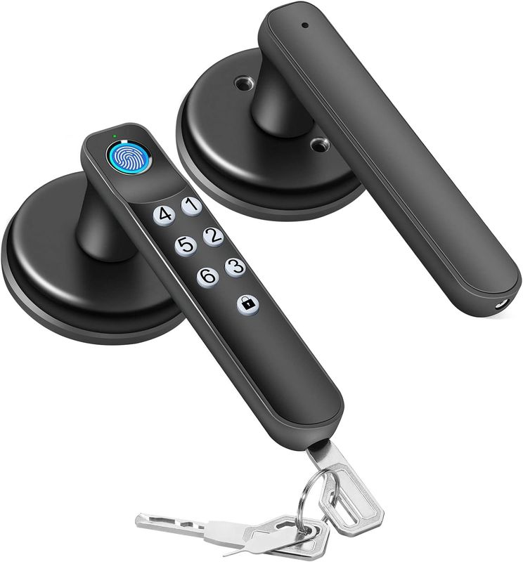 Foxgard T01 Smart Door Lock ️ Entry senza chiave, lega di zinco, impronte digitali e controllo app, per la sicurezza domestica e dell'ufficio